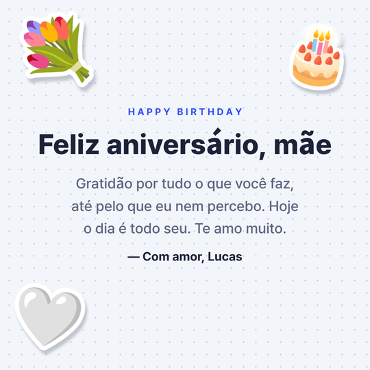 Imagem de feliz aniversário para mãe (fundo tela)